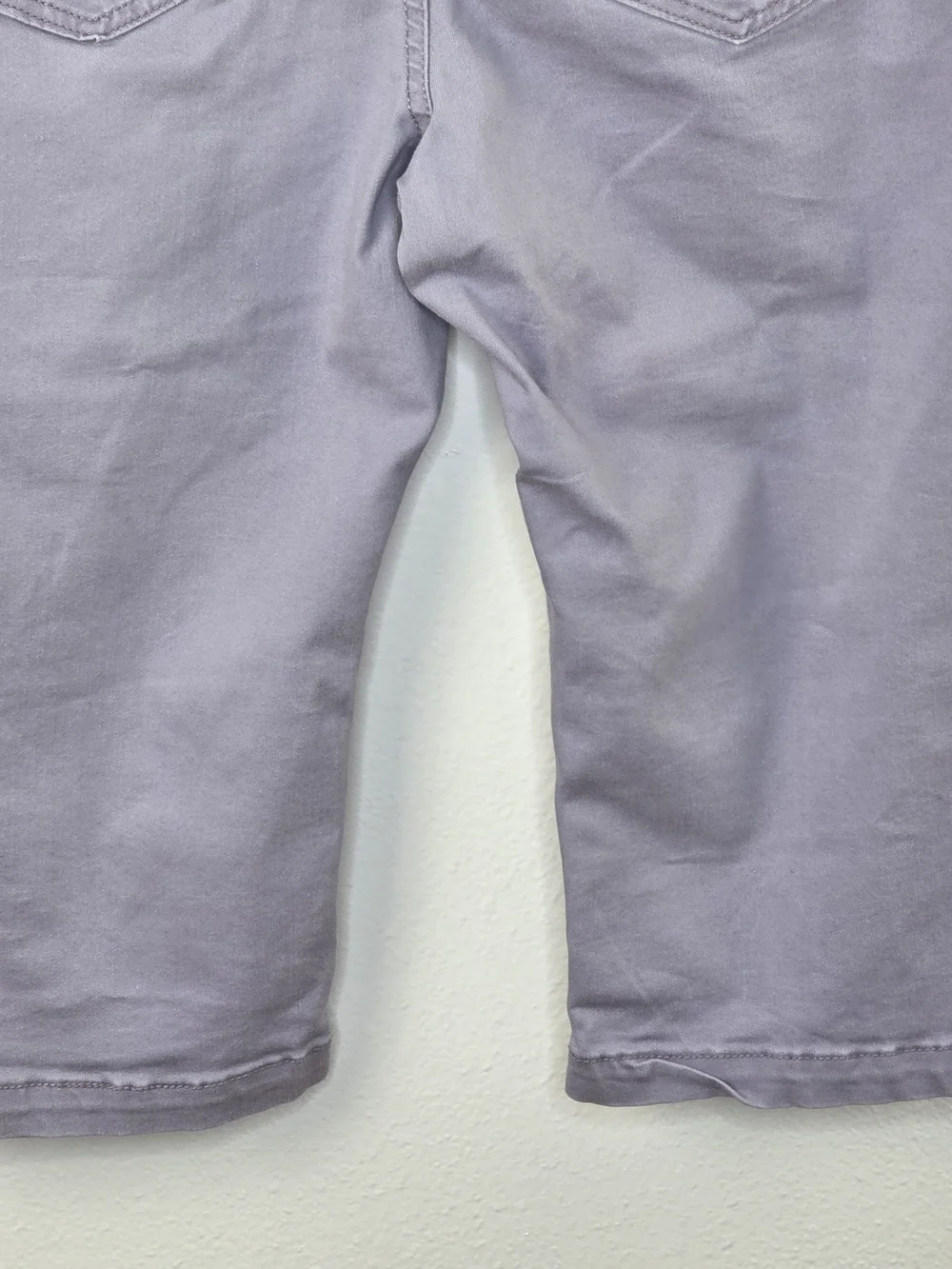 Soundstyle Mid-Length Jean Shorts in Lavender Size 10